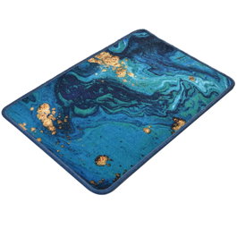Mijölnir Marbling Alfombrilla de Baño 40 x 60 cm, 100% Poliéster, Antideslizante y Antialérgica para un Máximo Confort y Seguridad en el Hogar